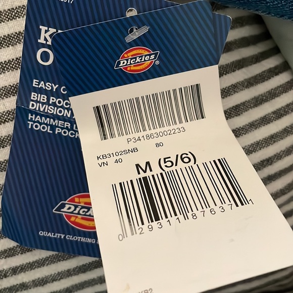 NWT Dickies denim overalls, size M - Picture 2 of 2